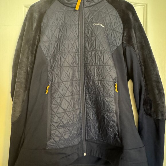 Quechua Fleece Hiking Jacket - XL - Navy - Picture 2 of 4